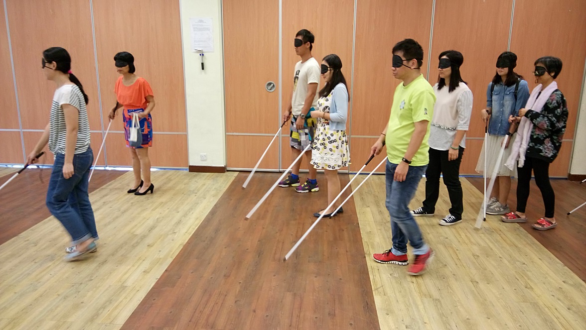 Staff training Experiential Workshop of Visual Impairment